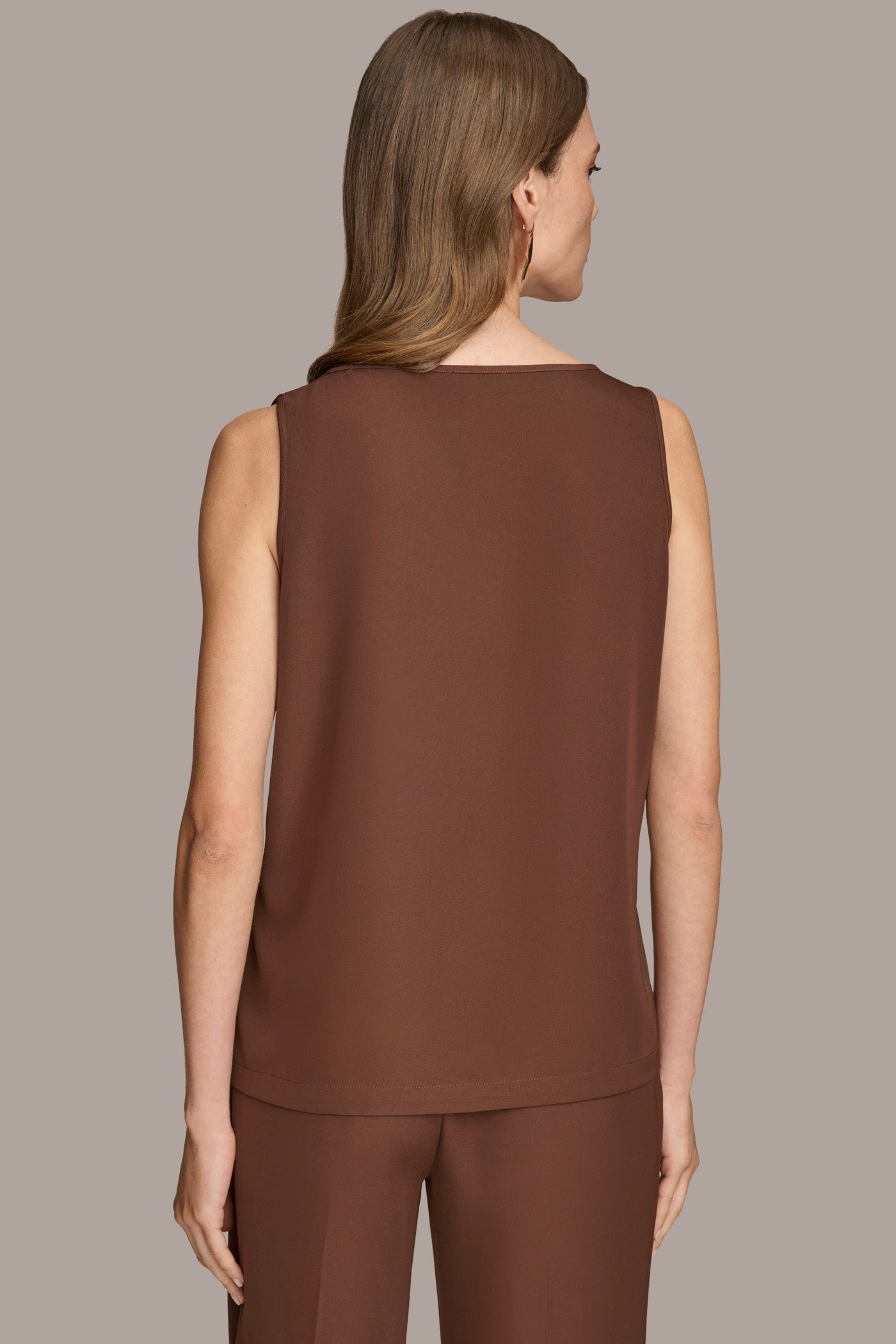 (image for) EXCELLENT SOFT SUITING SCOOP NECK TOP